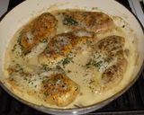 A picture of step 7 of Cheesy Chicken and Mushrooms.