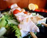 Foto del paso 4 de la receta Brochetas de emperador y gambas