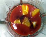 A picture of step 1 of Tomato And Orange Juice.