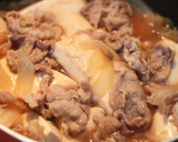 A picture of step 4 of Incredibly Simple Pork and Tofu with Mentsuyu.