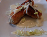 Foto del paso 6 de la receta: Rollitos de patata rellenos de brócoli con crema de patata y queso