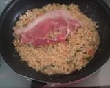 A picture of step 3 of Simple Springy Okonomiyaki Made with Leftover Rice.
