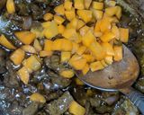 A picture of step 2 of Cous cous with liver sauce.