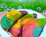 Foto langkah ke 4 dari resep Martabak lipat rainbow.