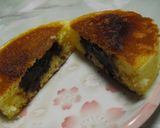 A picture of step 6 of Imagawa-yaki with Pancake Mix.
