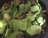 Creamy Mushroom Pasta With Onions And Spinach recipe step 5 photo