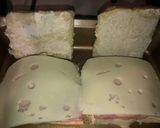 A picture of step 1 of Ham and Swiss sliders.
