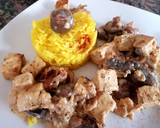 Foto del paso 8 de la receta: Strogonoff de hongos deliciosos y tofu 🤔😉#delantaldorado