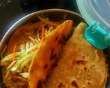 A picture of step 4 of Chana tacos.