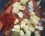 Foto del paso 5 de la receta: Lentejas de bote con verduras y calamar