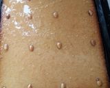 A picture of step 7 of Egyptian style basbousa.
