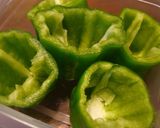A picture of step 1 of Recommended for Bentos Eggs in Green Pepper Cups.