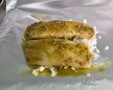 Une image de l'étape 8 de Filets de flétan gratinés à la truffe noire et pesto.