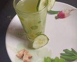 A picture of step 8 of Lemun kokwamba(cucumber) da citta(ginger.