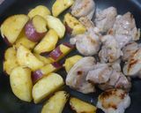 A picture of step 6 of Braised Sweet Potato & Chicken with Butter and Miso.