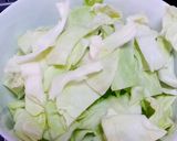 A picture of step 1 of Cabbage with black fungus.