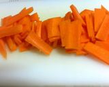 A picture of step 1 of Pack in your Bento ☆ Stir Fried and Simmered Carrots.