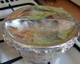A picture of step 6 of Vickys Lighter Christmas Pudding, GF DF EF SF NF.