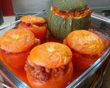 Une image de l'étape 6 de 🍅Tomates et courgettes farcies veggies express.