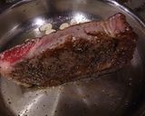 A picture of step 8 of Super Thick Rare Wagyu Steak.