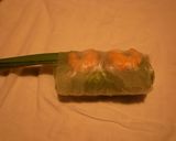 A picture of step 12 of Vietnamese Fresh Spring Rolls with Peanut Sauce.