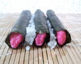 A picture of step 6 of Flower Sushi Roll for Hina Matsuri or Mother's Day.