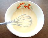 A picture of step 1 of Custard Pudding.