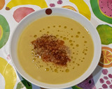Foto del paso 3 de la receta: Sopa cremosa de guisantes y verduras al cava