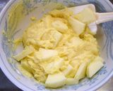 A picture of step 5 of Pancake Mix Cream Cheese Apple Cake.