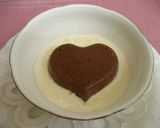 A picture of step 11 of Valentine's Day Chocolate Bavarois Made Simply with Ice Cream.