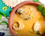 A picture of step 6 of Traditional Kerala Thenga Aracha Meen Curry.