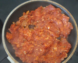 Foto del paso 2 de la receta: Pasta con picadillo y salsa de queso azul