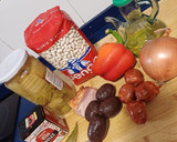 Foto del paso 1 de la receta: Judías blancas con cardos y chacina