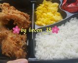 Foto langkah ke 9 dari resep Crispy Fried Chicken and Creamy Scramble egg.