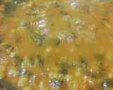 A picture of step 8 of Dal Palak.