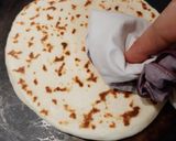 A picture of step 4 of Soft Roti/ Flat Bread or no yeast no oven Pita Bread.