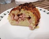 Foto del passaggio 7 della ricetta Rotolo di patate con Asiago avvolto in pancetta