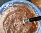 Une image de l'étape 4 de °Moelleux tiède chocolat-griottes°.