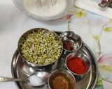 A picture of step 1 of Sprouts raita.