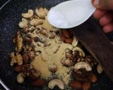 A picture of step 2 of Ghee Podi Nuts.