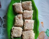 ओल्या नारळाची खोबरा वडी (olya naralachi khobra wadi recipe in marathi) रेसिपी स्टेप 3 फोटो 