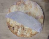 A picture of step 16 of Chhena poda.