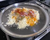 A picture of step 5 of Radish Curry with leaves.