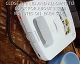 A picture of step 4 of Toaster Hashbrown Sandwiches.