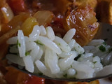 Arroz con manteca (mantequilla) ajo, perejil y corazón de sorpresa 😋 🍚 🧈🧄🌱🧀