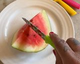A picture of step 1 of Watermelon 🍉 ice cream 🍨.