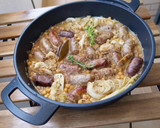 Foto del paso 8 de la receta: Cazuela de butifarras salteadas con col y garbanzos