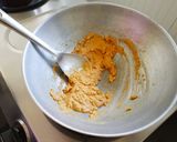 A picture of step 9 of Chawal ke fundke with Rabdi.