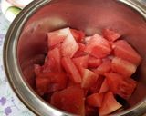 A picture of step 2 of Watermelon smoothie.