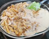 A picture of step 7 of Macaroni with Ground Meat and Béchamel, Baked in the Oven.